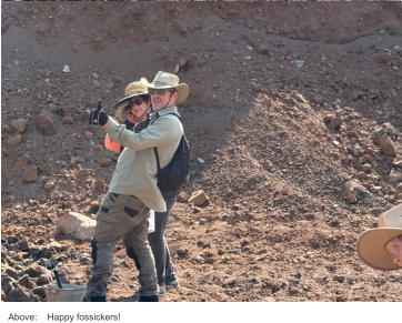 Above:    Happy fossickers!
